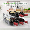 Water Bottle Cabinet Organizer - Stackable Storage Rack Set (2 Packs)