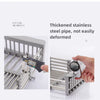 Stainless Steel Kitchen Sink Drain Rack Extendable Dish Drying Rack Drain Basket Fruit Vegetable Washing Drainer Storage Rack