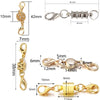 Louleur Magnetic Clasps for Jewelry Making DIY Bracelet Necklace Magnet Clasp Connector Buckle Fasteners Accessories Wholesale