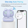 LLVL11 Over-Ear Wireless Earbuds with Wireless Charging Case, Purple