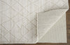 12' X 15' Ivory And Gray Striped Hand Woven Area Rug