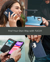 iPhone 11 Case Wallet with RFID Blocking, Card Slots, Magnetic Closure, and Shockproof TPU Interior - Black PU Leather Flip Cover (2019, 6.1 Inch)