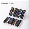 Double Tips Glitter Markers Pens Set, Bling Bling Marker Pen Quick Drying for Handbook, Diy Drawing,Coloring,And Poster Marker