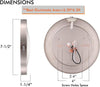 7.5-Inch Adjustable 3-Color LED Mini Flush Mount Ceiling Light, 3000K/4000K/5000K, 120V, 12W, 840LM, CRI 90+, Brushed Nickel Finish
