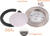 7.5-Inch Adjustable 3-Color LED Mini Flush Mount Ceiling Light, 3000K/4000K/5000K, 120V, 12W, 840LM, CRI 90+, Brushed Nickel Finish