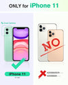 iPhone 11 Case Wallet with RFID Blocking, Card Slots, Magnetic Closure, and Shockproof TPU Interior - Black PU Leather Flip Cover (2019, 6.1 Inch)