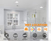 7.5-Inch Adjustable 3-Color LED Mini Flush Mount Ceiling Light, 3000K/4000K/5000K, 120V, 12W, 840LM, CRI 90+, Brushed Nickel Finish
