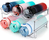 Water Bottle Cabinet Organizer - Stackable Storage Rack Set (2 Packs)